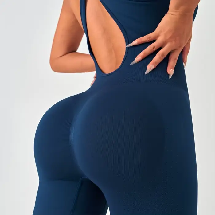 Body d'été vêtements de sport femme gymnastique sexy pour fitness fête shorts combinaisons salopette femmes yoga combi-pantalon barboteuses tricoté en polyamide et élasthanne style sportif junior printemps été