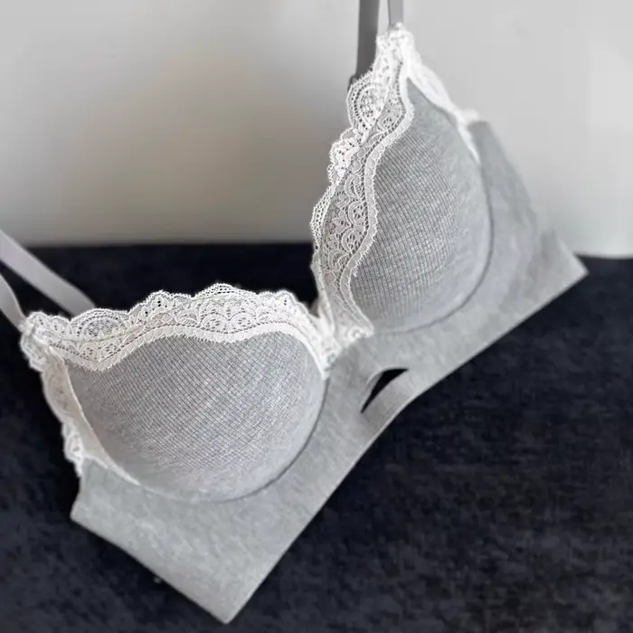 BANERDANNI bezdrôtová podprsenka pre malé prsia sexy čipky podšívka kartáčovaná podpora push-up protistranové škvrny špeciálne príležitosti mladé ženy