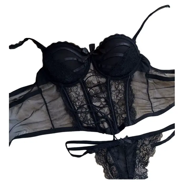 Japonsko Sexy Spodná bielizeň Set Lolita Kawaii Ružová Biela Čipka Dospelý Cosplay Ženy Podprsenka Spodná bielizeň Set Dievča Sleepwear