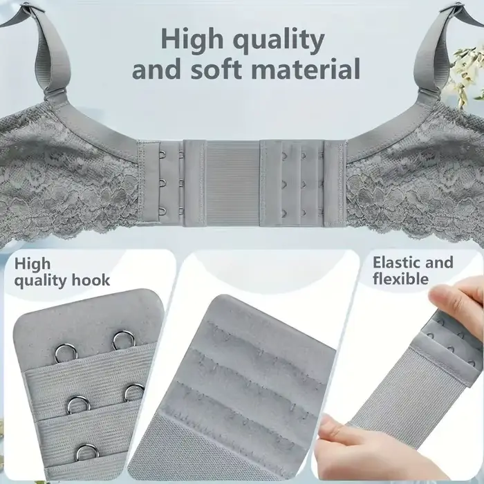 4 kus podprsenka rozšírenia 2 háčiky / 3 háčiky / 4 háčiky elastické podprsenka popruh predĺženie podprsenka popruh pre ženy veľké veľkosti mäkké a comfortabl
