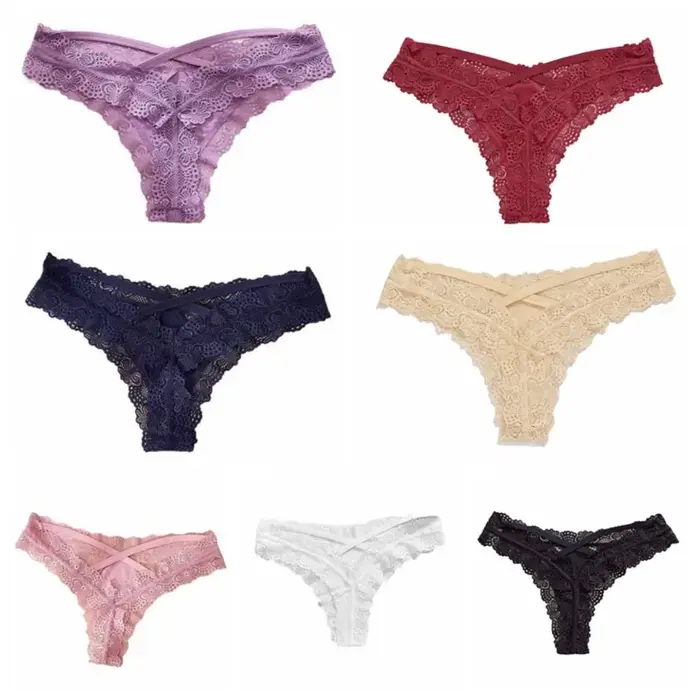 Bezšvíkové nízke pás Polyester čipky nohavičky pre ženy pohodlie a elegancie špeciálne príležitosti