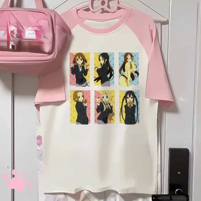 K-on tričká pre ženy komiksové tričko žena dizajnér vtipné oblečenie grafické