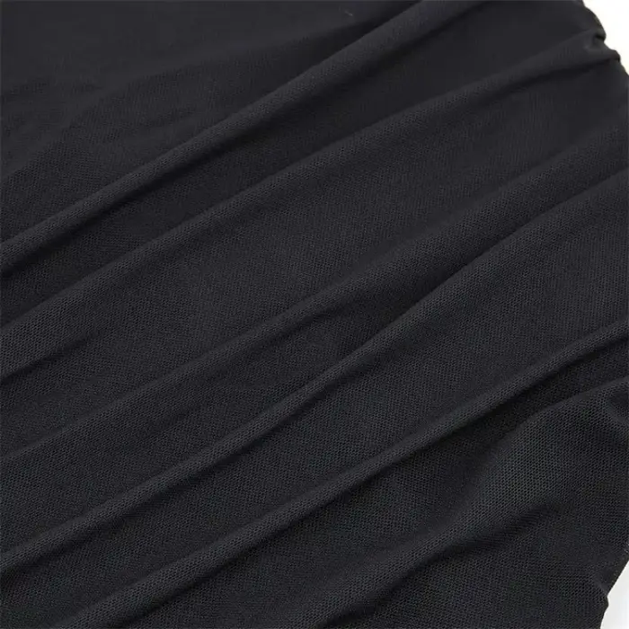 Elegantné červené víno sieťovaný riasený rybí stužka kravata holý chrbát zakrivený lem Bustier Korzet Bodyshaper Klubový top tubulárny