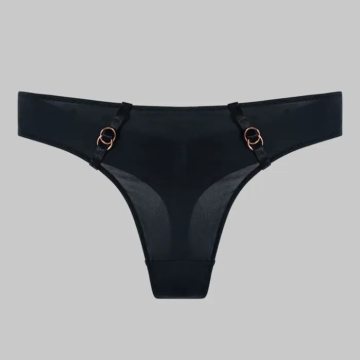 Taille basse T-Back culotte solide sous-vêtements décontractés pour les femmes Sexy Hipster culotte 