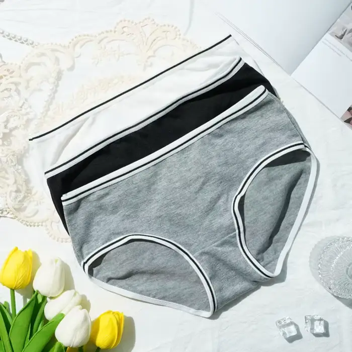 Dámske spodná bielizeň nohavičky Sexy roztomilé pohodlné ľahké priedušné jednofarebné nohavičky pre nestoudné ženy