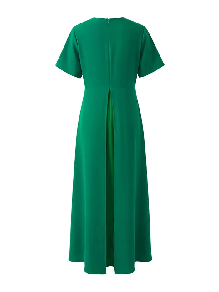 Yeezzi – robe Peplum élégante pour femmes, pour Banquet de mariage, manches courtes plissées, ourlet