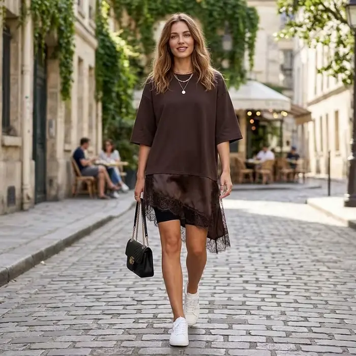 Willshela dámska módna pevná čipka patchwork asymetrická košeľa Vintage okrúhly výstrih polovičné rukávy žena Chic