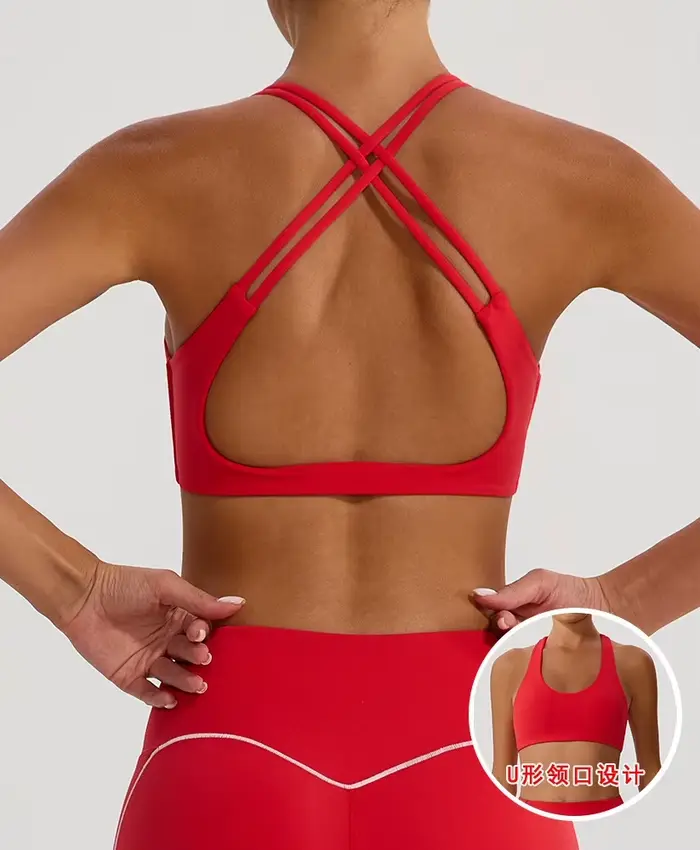 Sexy športová podprsenka s krížovým chrbtom pre ženy