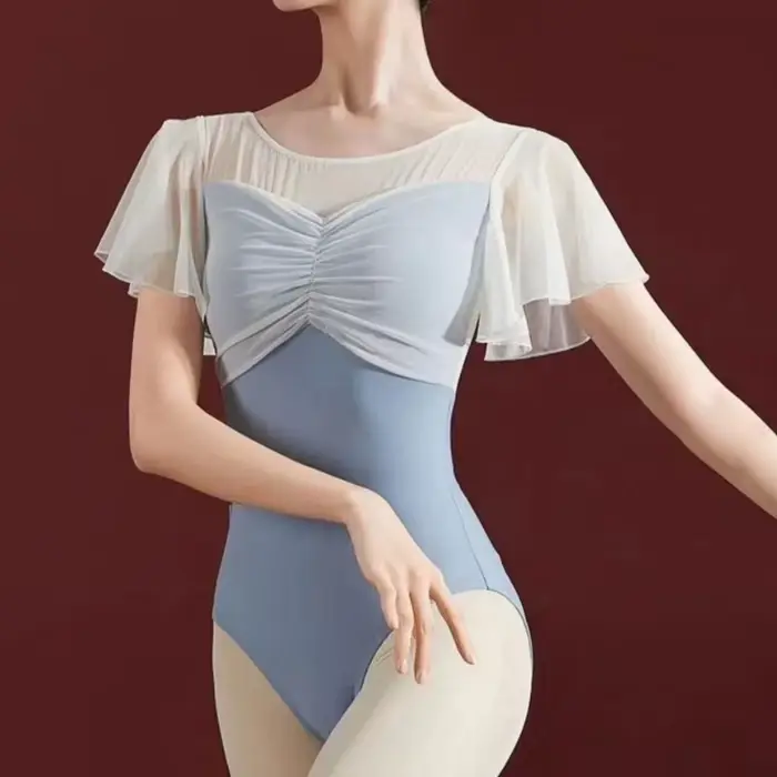 Ženy Sexy Čipka Body Romper Top Ballet Trikot Dospelý Plavky pre tanečné ženy Balerína Klasický oblek Trikot