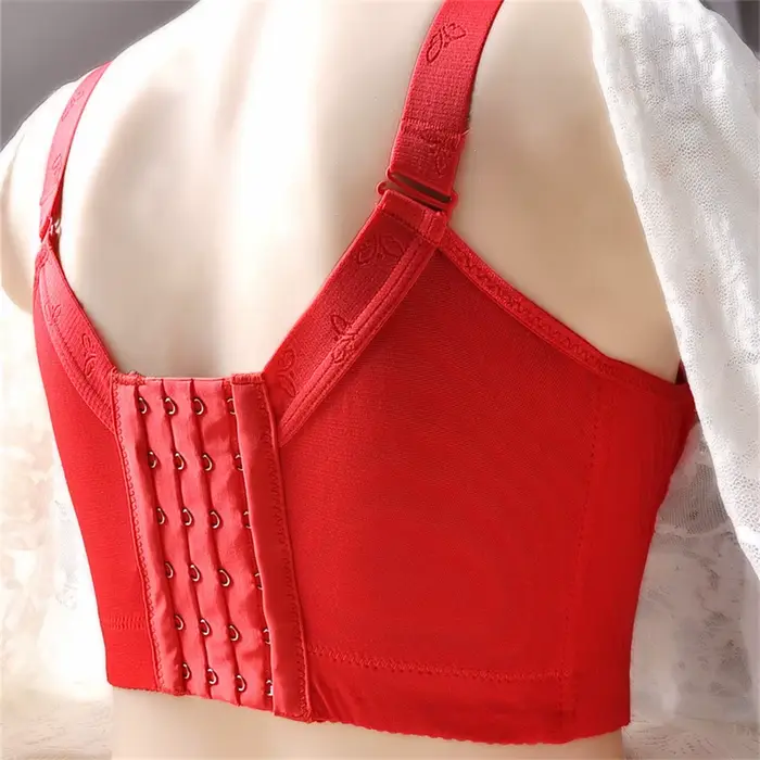 Soutien-gorge brodé en élasthanne et coton pour femmes grande taille confortable broderie sans armature pour tous les jours occassions spéciales