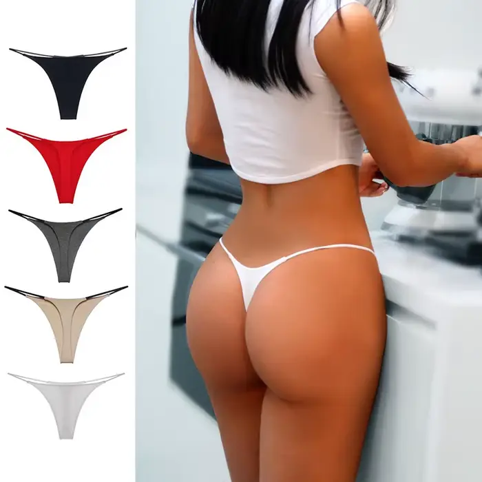 Sexy dámske tangá, spodná bielizeň, bavlnené nohavičky, s jemným opasok, dvojitá hrúbka