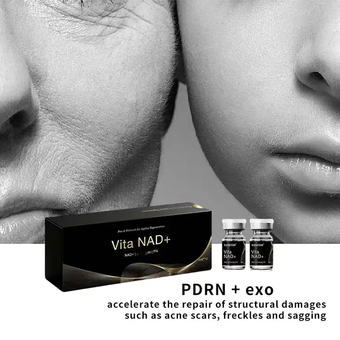 2026 SANENDI NAD+ EXOO Vita GSH Essence NIA Acide Hyaluronique Rare Beauty Soin du Visage Hydratant 