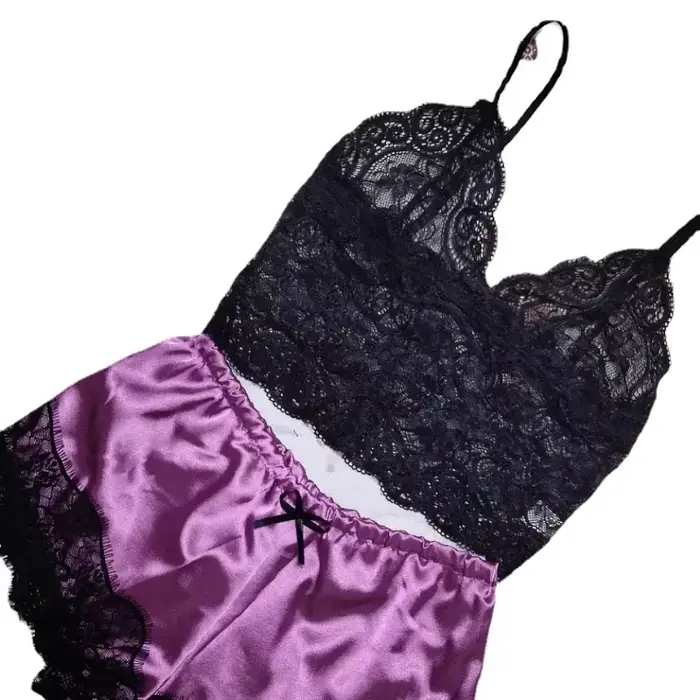 Dámske pyžamo sexy patchwork krátke pre ženy noci a relaxačné špeciálne príležitosti