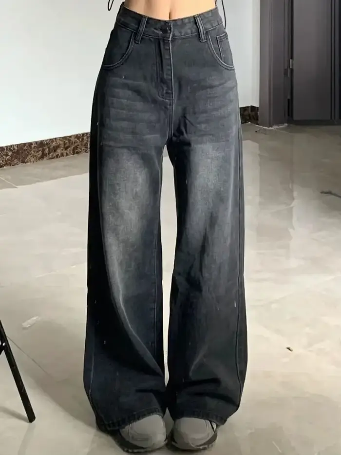 Jean amincissant taille haute pour femmes, pantalon en Denim en forme de poire, coupe ample, jambe d
