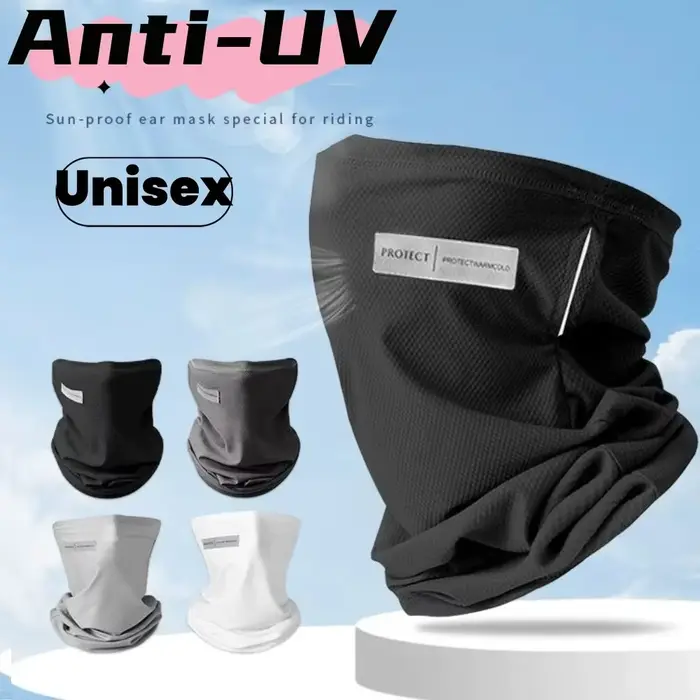 Vonku UV ochrana hodvábna ľadová maska slnečný krém tvárový kryt krčný obal unisex Anti-UV šál