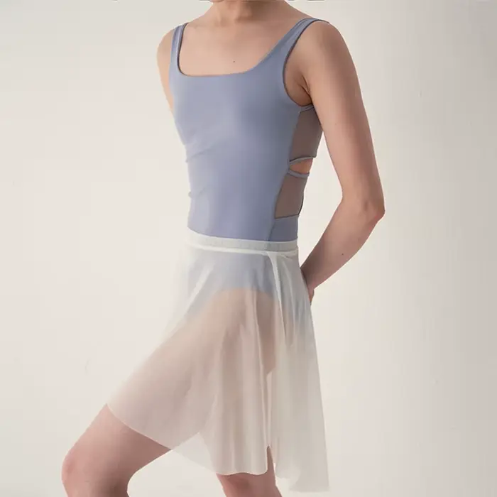 EI-Ling 2.0 – body de Ballet nacré papillon, petit col en v de style français pour la danse et le Yoga