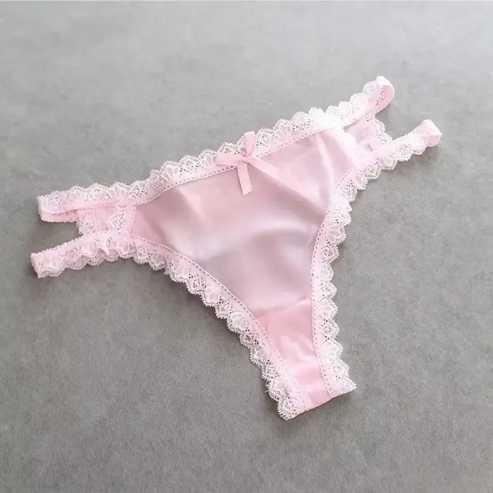 Culotte fine d'été Sexy ajourée en dentelle pour femmes, sous-vêtements sans couture, taille basse, Lingerie, string, respirant, confortable, slip pour dames