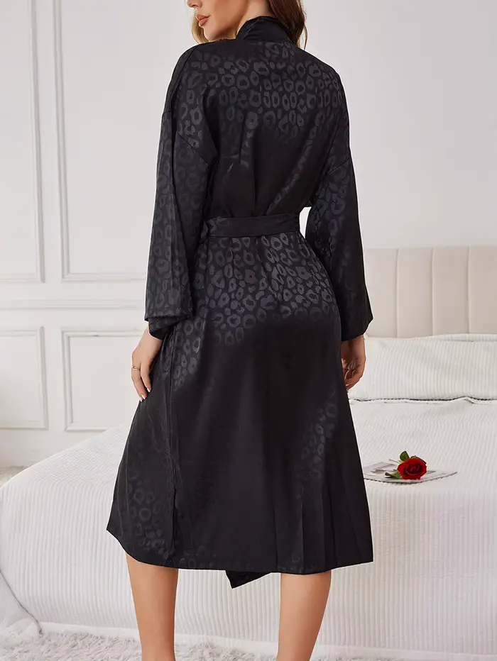 nočná košeľa Luxury Jacquard pre ženy, dlhé pohodlné šaty, relaxačné oblečenie, prémiový darček pre mamu alebo priateľku