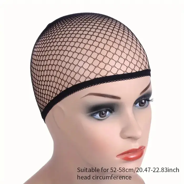 Filets à cheveux élastiques extensibles de haute qualité, bonnets de perruque en maille à extrémités