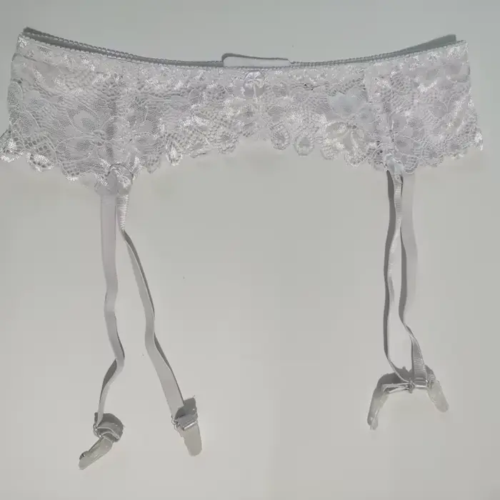 Retro kvetinová čipka nastaviteľný podväzkový držiak pre ženy, tri rady späť klipy, nízky pás, spodná bielizeň, spodná bielizeň z Brev