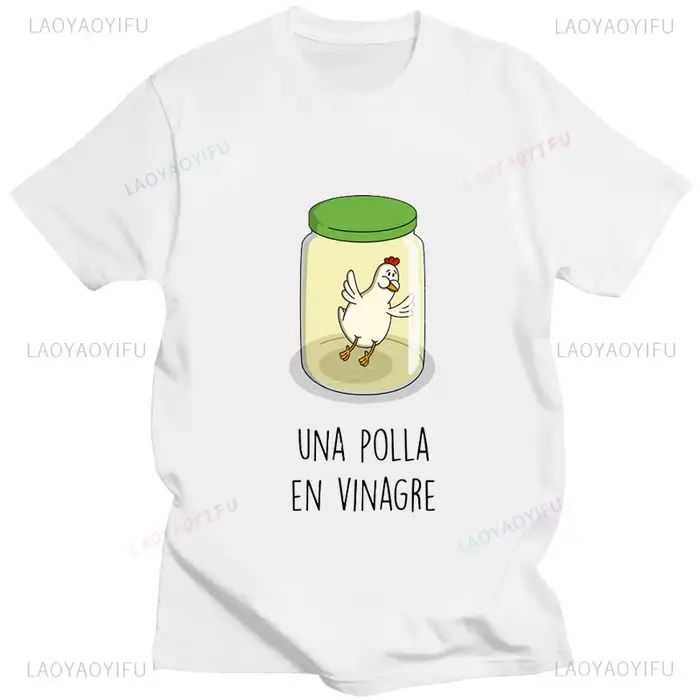 ME SUDA LA POLLA roztomilý kreslený kuriatko potlač tričko pre mužov ženy voľný čas bavlna unisex športové
