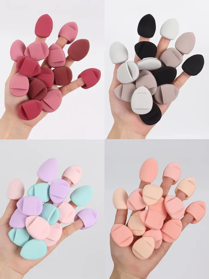 Sada práškových púdrových špongií na prsty s air cushionom
