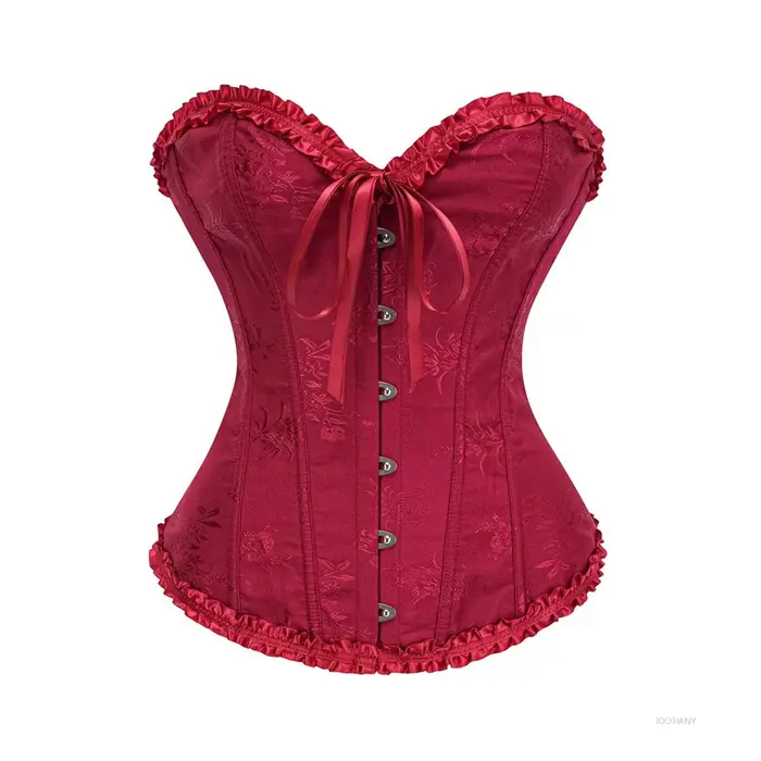 Corset femme Top Palace Cosplay Sexy dentelle froncé Corset Corset brocart rétro Renaissance serré ventre façonnant vêtement