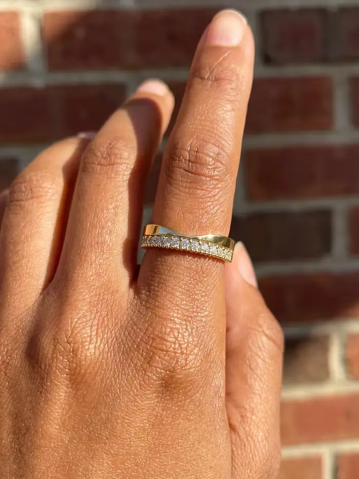 Minimalistický strieborný prsteň Sterling 925 pre ženy