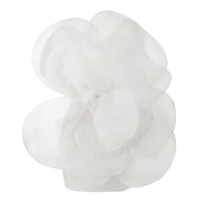 Robe d'été blanche à fleurs décoratives, tenue de soirée de mariage pour femmes, nouveau style obliq