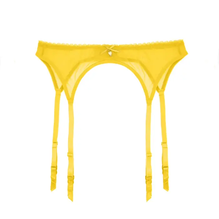 Jarretière sexy en dentelle transparente pour femmes, ajustée au corps, porte-jarretelles transparen