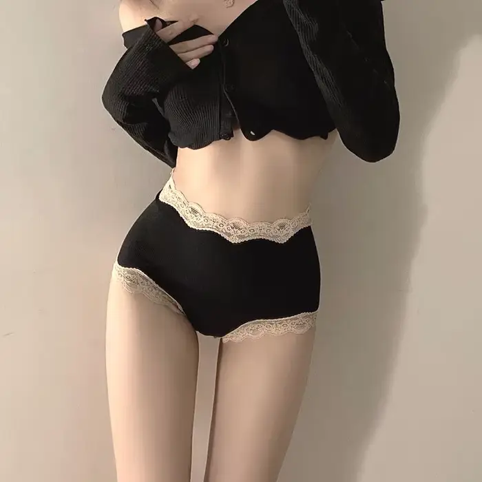 Dames Sexy culottes filles japonaises dentelle culottes étudiant Triangle culotte français taille mo
