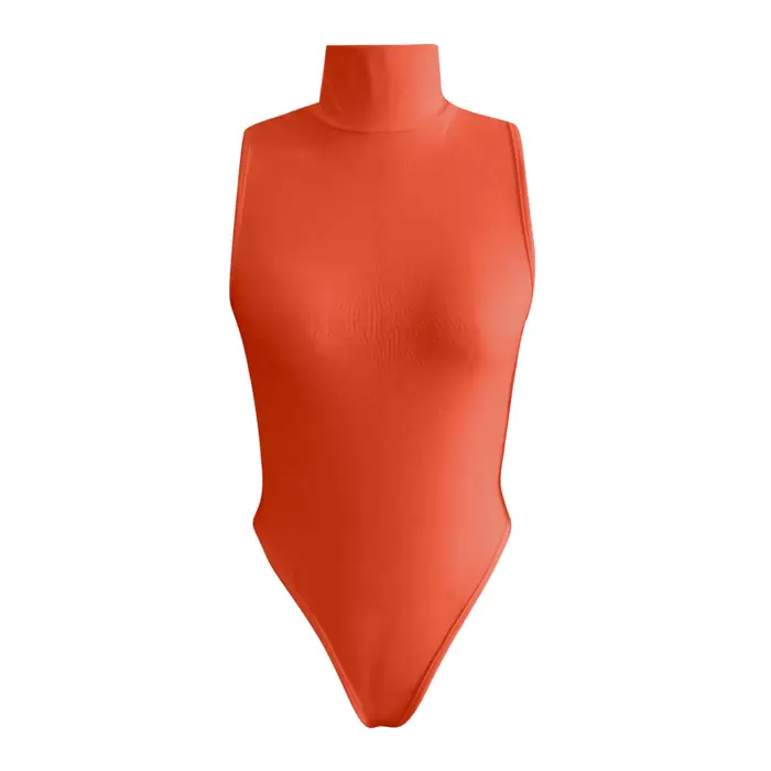 Sexy Slim Fit Dámske body bez rukávov pletený bavlnený golier nové Cross-Border Streetwear chudnutie body