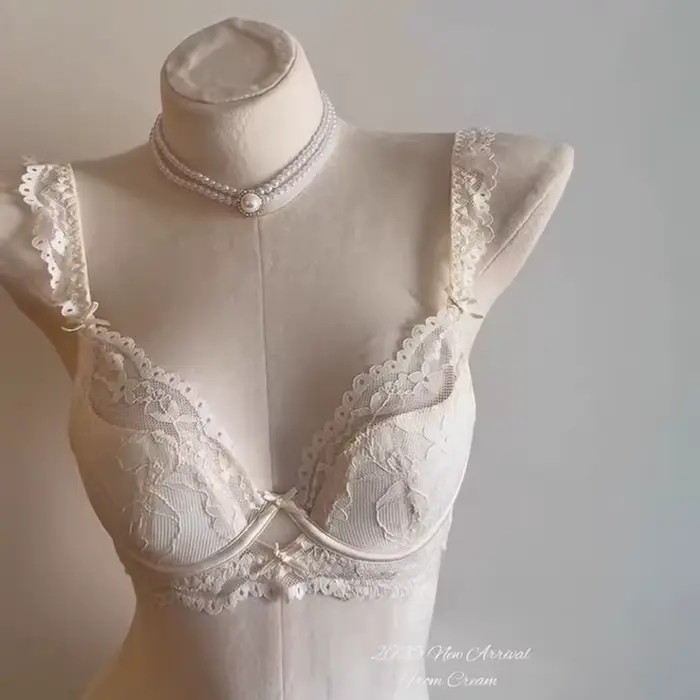 Sexy podprsenka a nohavičky z jemnej čipky pre ženy – letná kolekcia, mäkká, priedušná, proti ochabnutiu, elegantná a pohodlná na každodenné použitie