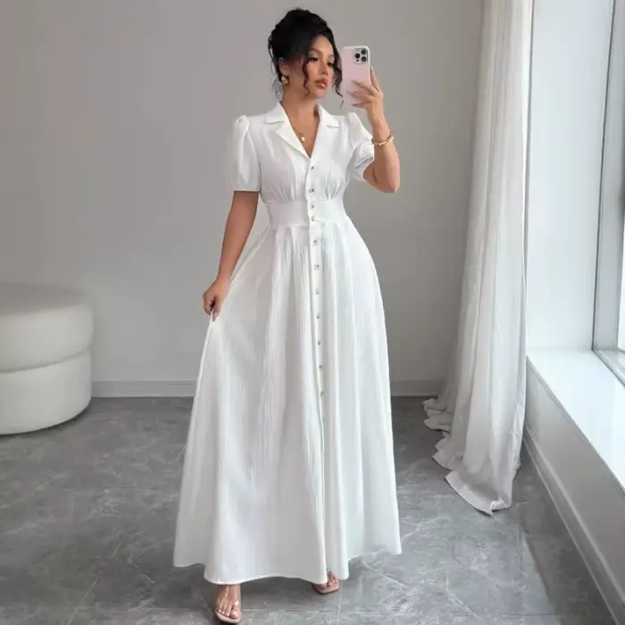 Elegantné biele korzetové maxi šaty pre ženy