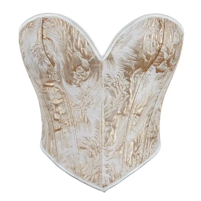 Sexy krátky korzet pre ženy, vintage stredoveký štýl, kvetinová tlač, čipka-up, sochárstvo bustier, pre krátke trup, čierna a zlatá, Korsett móda