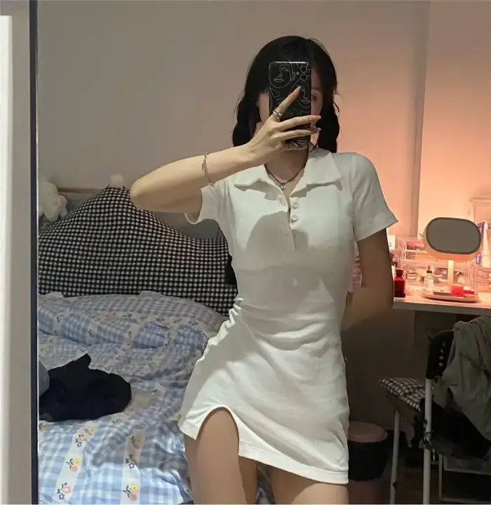 Príťažlivá noc pre ženy: Sexy nočná košeľa, nočná košeľa, pyžamo, košeľa s krátkym rukávom