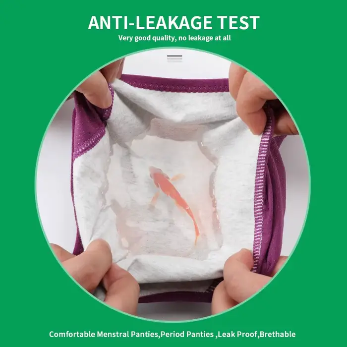 Sous-vetements menstruels coton polyester haute absorption femmes confort tranquillite occassions speciales