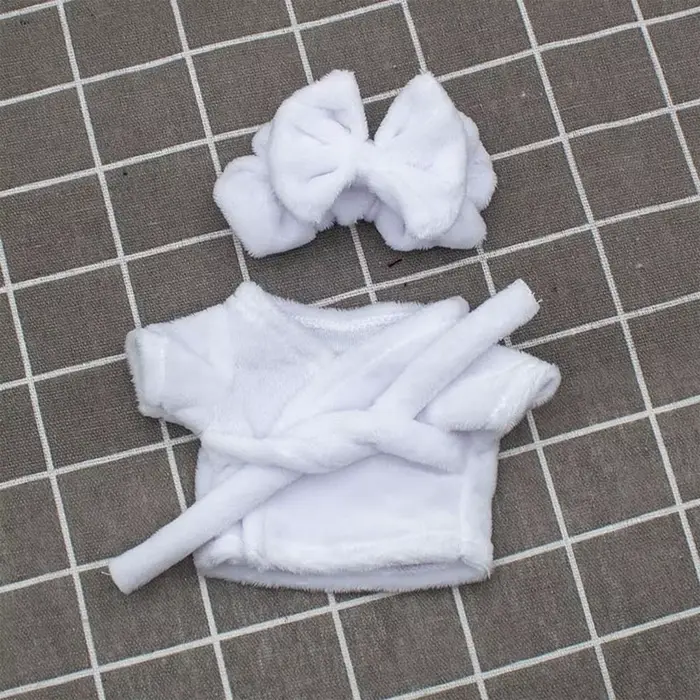Maslo zamatové pyžamo, oblečenie na spanie, roztomilé doplnky, čierna, ružová, šedá, biela, 15cm, 20cm, 1, 12BJD