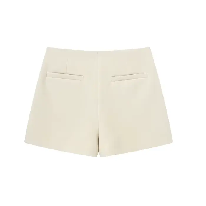 HXAO Shorts femmes 2024 noir blanc Mini shorts femmes Shorts taille haute Micro jupe décontractée Sh
