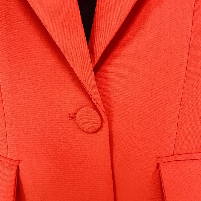 Ensemble de costume Blazer de styliste pour femmes, haute qualité, nouvelle mode, bouton unique, rou