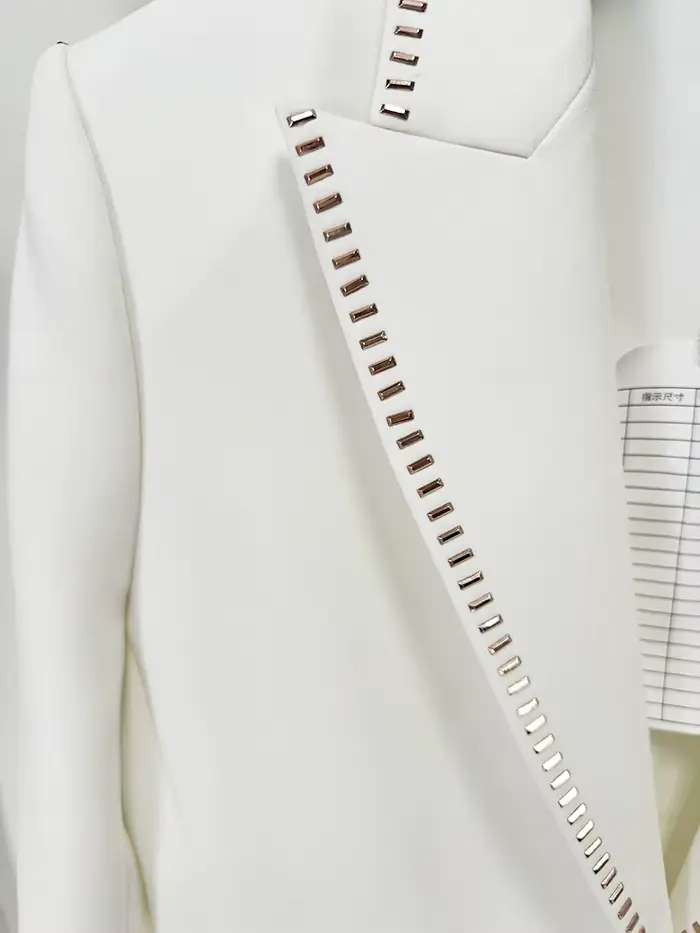 Ensemble de costume de créateur HIGH STREET, dernière mode 2026, pour femme, avec blazer à bouton un