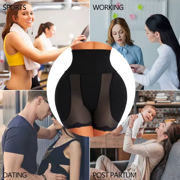 YBFDO Shapewear rembourré hanche bout à bout culotte taille haute formateur pour les femmes ventre contrôle corps Shaper hanche rehausseur cuisse mince