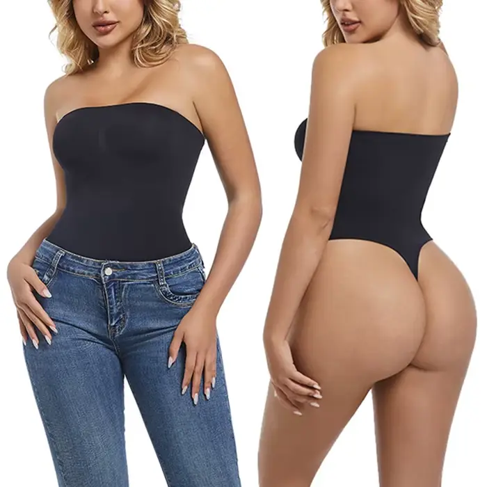 Telo opláštenie žena tangá korzet bez popruhov, tvarovanie telo opláštenie brucho pla bez švov, ploché brucho efekt, bodysuit kus pre pod dámske šaty.