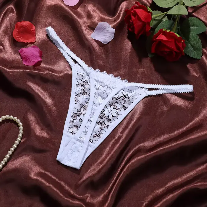 nohavičky pre ženy žakárový vzor európsky štýl americký priesvitný motýlik dizajn otvorený pohodlný sexy