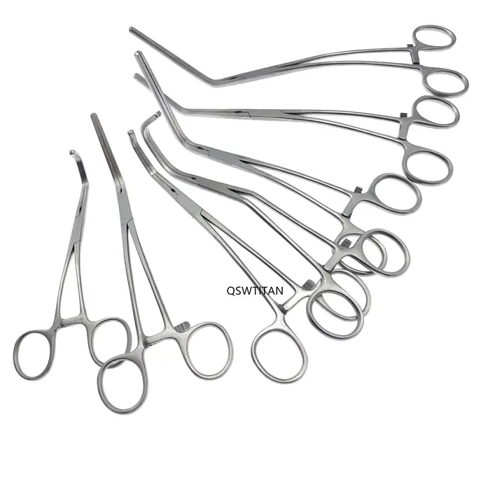 Embouts de mâchoire atraumatiques, pinces vasculaires, pince d'exclusion Aortique, instruments chiru