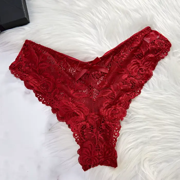 Transparent rouge Sexy Lingerie sous-vêtements pour femmes voir à travers les vêtements de nuit dentelle chemise de nuit et culotte Pijamas ensembles femme Sexy nuisette