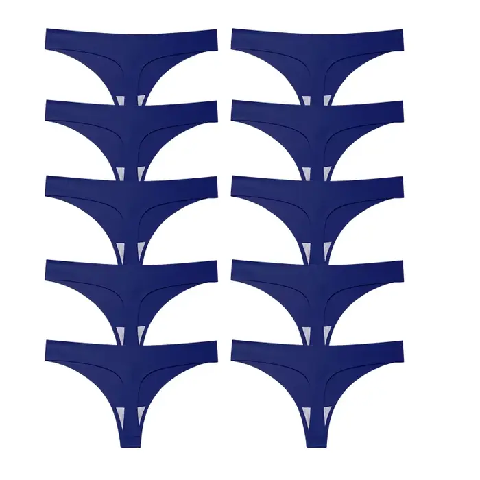 Culottes string pour femmes, sous-vêtements sexy, tanga, lingerie féminine, 3XL, 10 pièces/ensemble