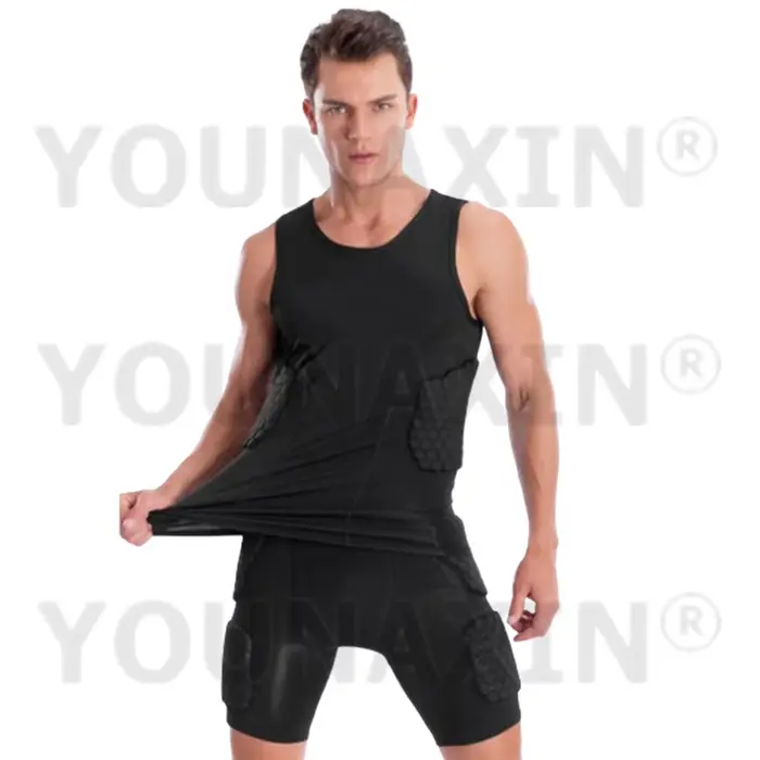 Priedušný a elastický nárazuvzdorný top pre unisex športy, športové príležitosti a intenzívne tréningy