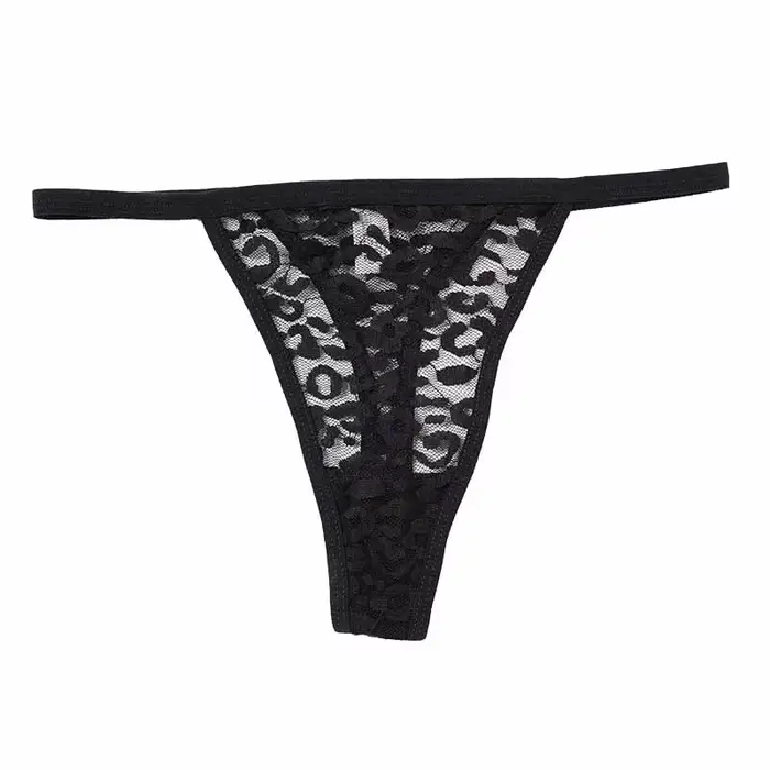 Femmes Sexy taille basse culotte dentelle transparente G String femme évider String caleçon respiran