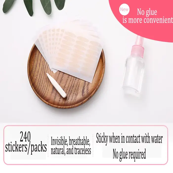 240 pièces patchs pour paupières tombantes bande Invisible Double paupières autocollants invisibles